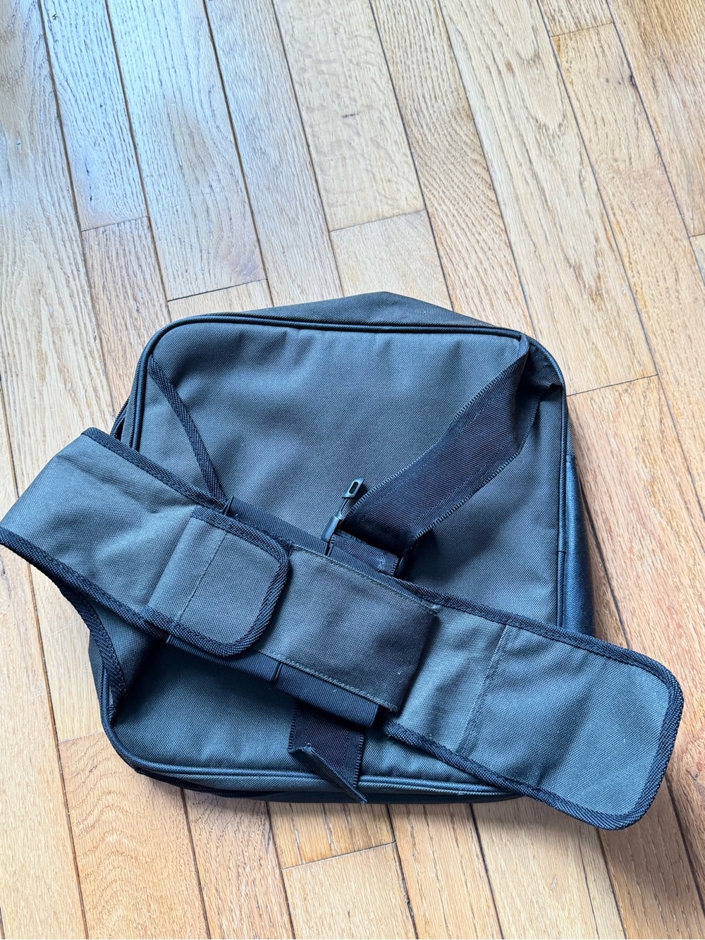 Vintage style Diesel Canvas Messenger Bag, Crossbody Bag with Logo Patch, Green - Picture 5 of 6